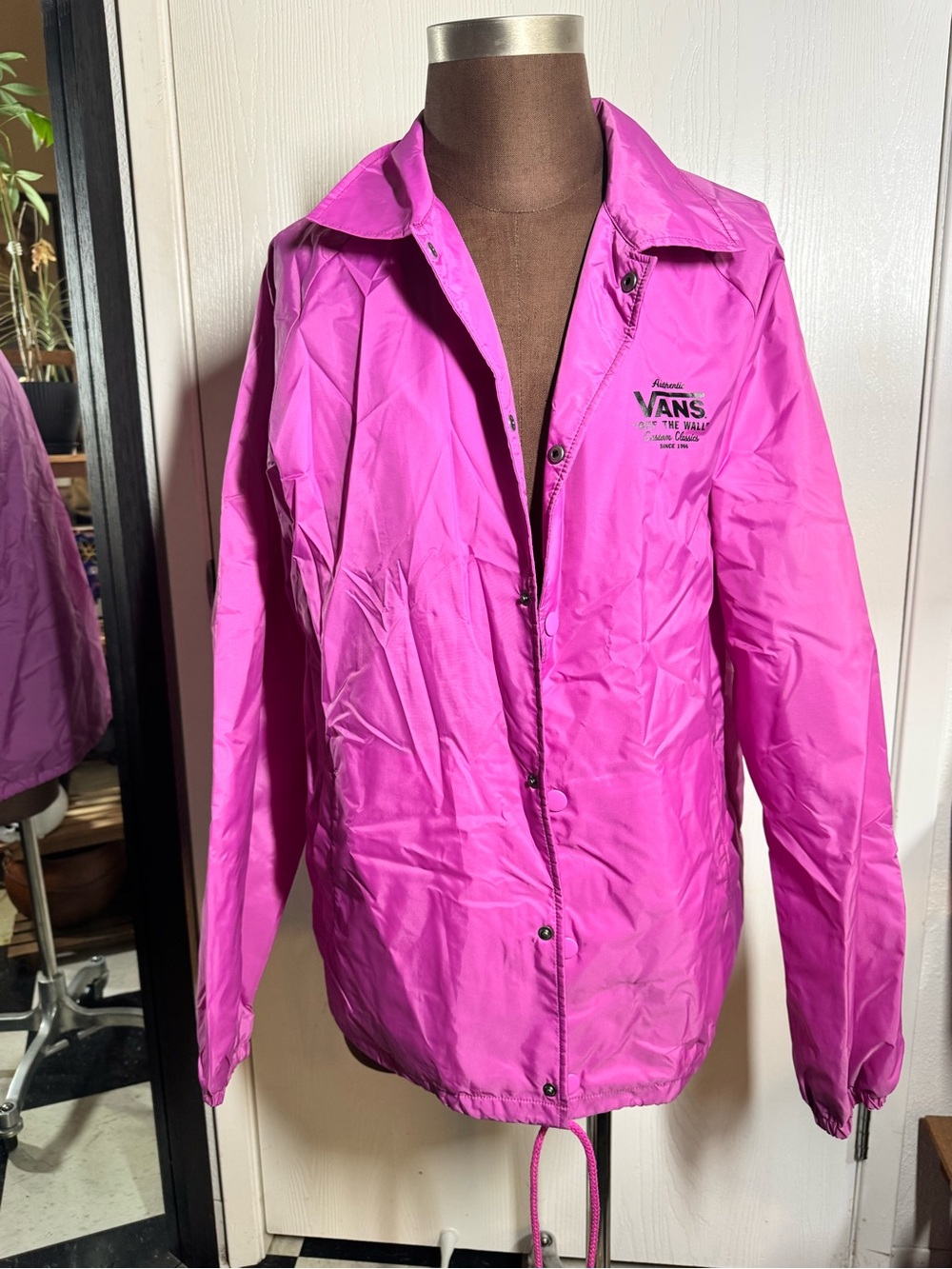 Vans Bright Pink Lightweight Coach Jacket